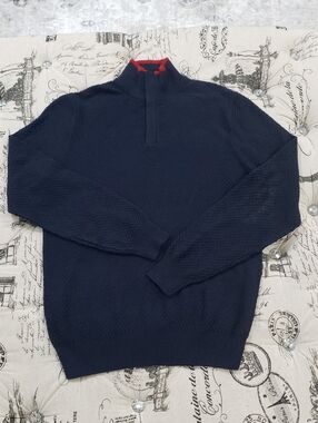 🇨🇦  Perry Ellis Men's  Zip-Up Sweater
